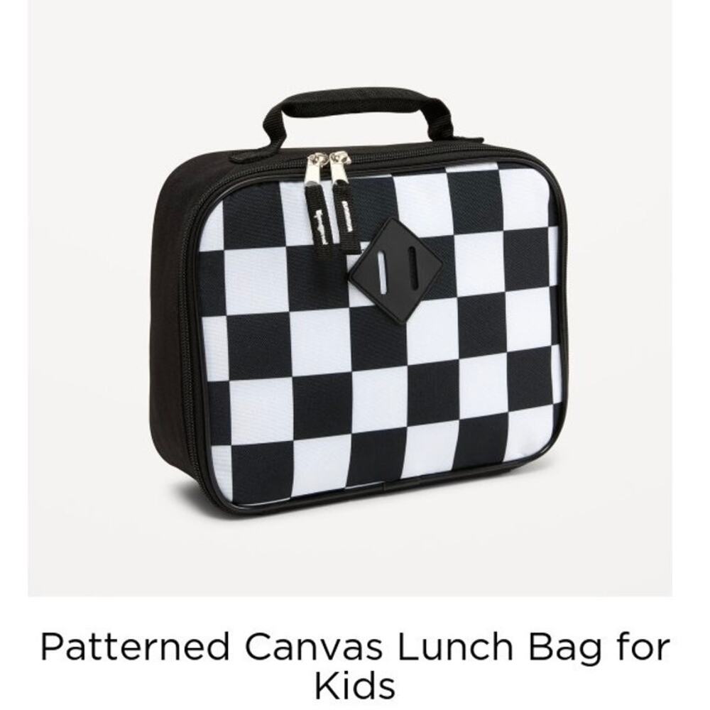 Old Navy Patterned Canvas Lunch Bag